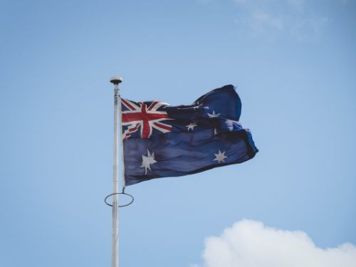 intercâmbio na austrália bandeira